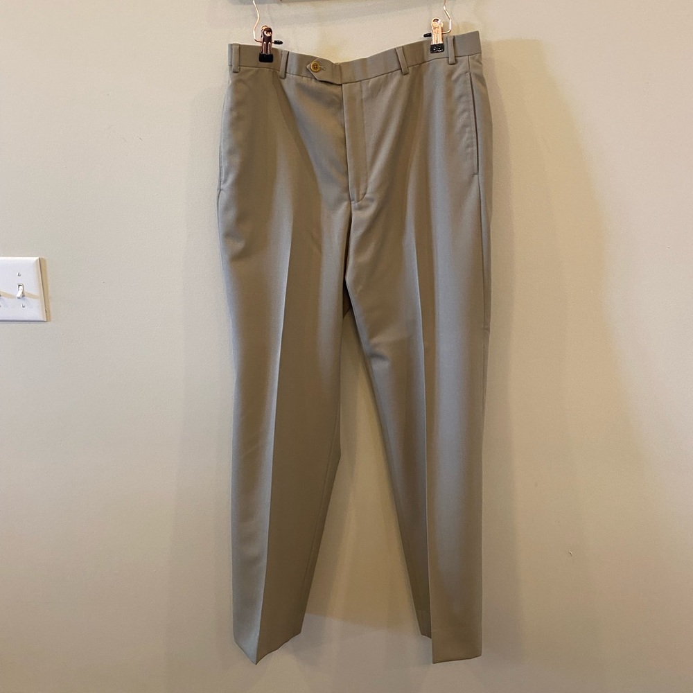 Brooks Brothers “346” Madison Fit Khaki Dress Pant Trousers (W35/L32)